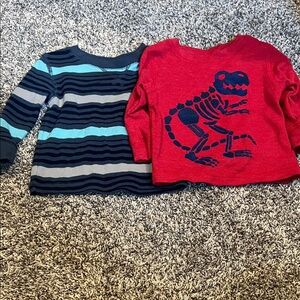Circo Red and Blue Dinosaur Long Sleeve Tee